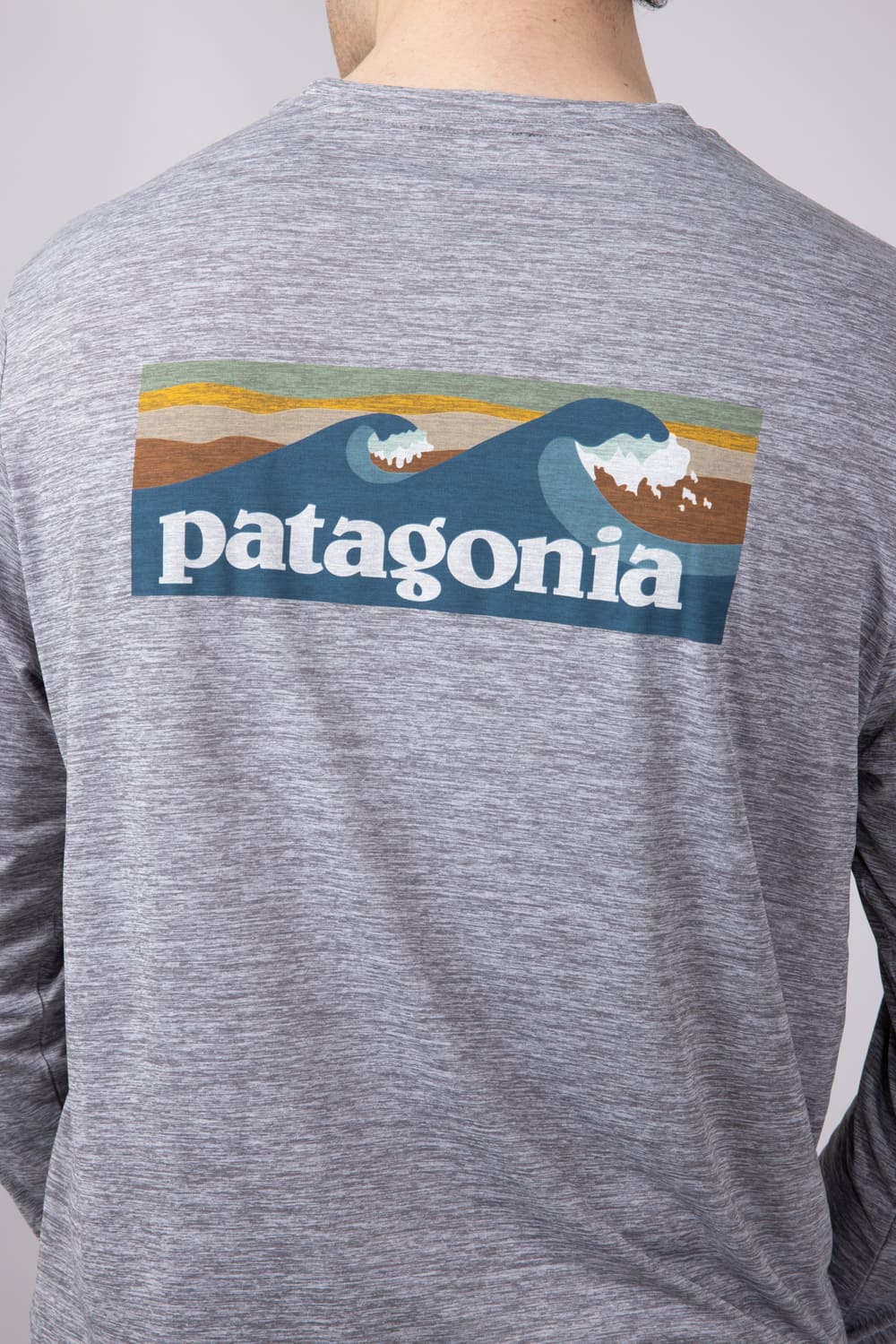 Patagonia Men’s Capilene Cool Daily Graphic T-Shirt for Men in Grey