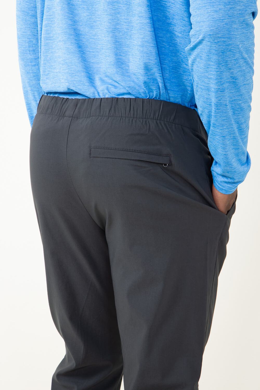 Copper & Oak Elastic File Tech Jogger Pants for Men in Grey