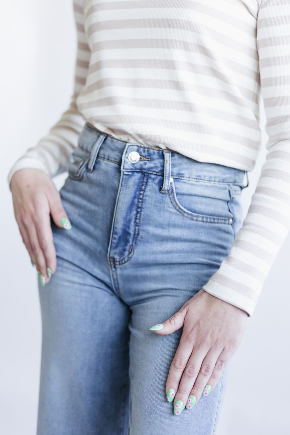 Thread & Supply High Rise Taylor Cloud Wide Leg Jeans for Women