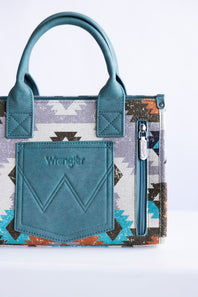 Wrangler Southwestern Small Tote for Women in Turquoise