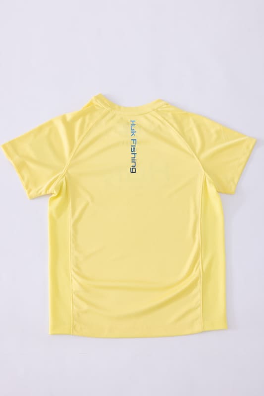 Huk Fishing Pursuit T-Shirt for Boys in Yellow