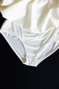 Scuba Knit Bubble Mini Skirt for Women in White