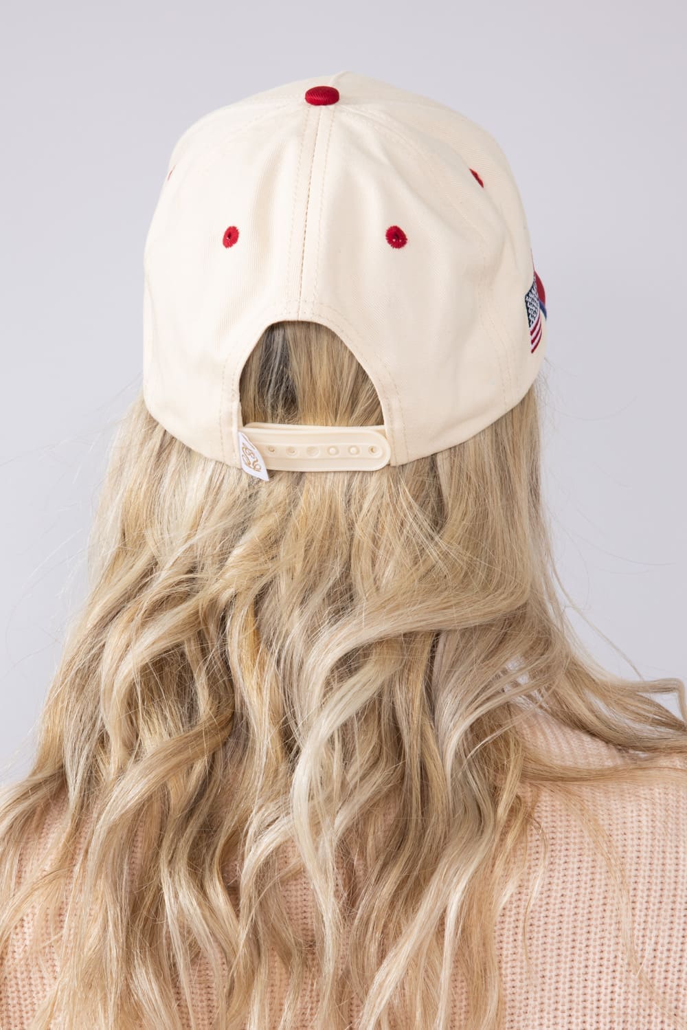 Womens Simply Southern USA Social Club Hat for Women in Cream