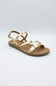Soda Enfold Sandals for Women in Gold