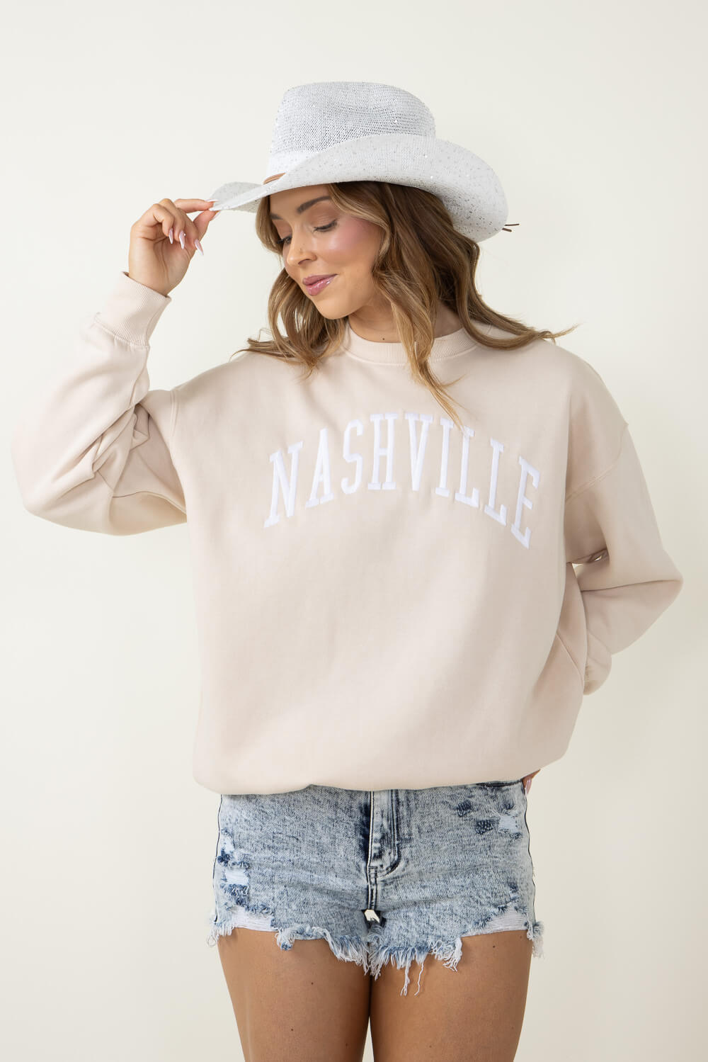 1897 Active Nashville Sweatshirt for Women in Tan