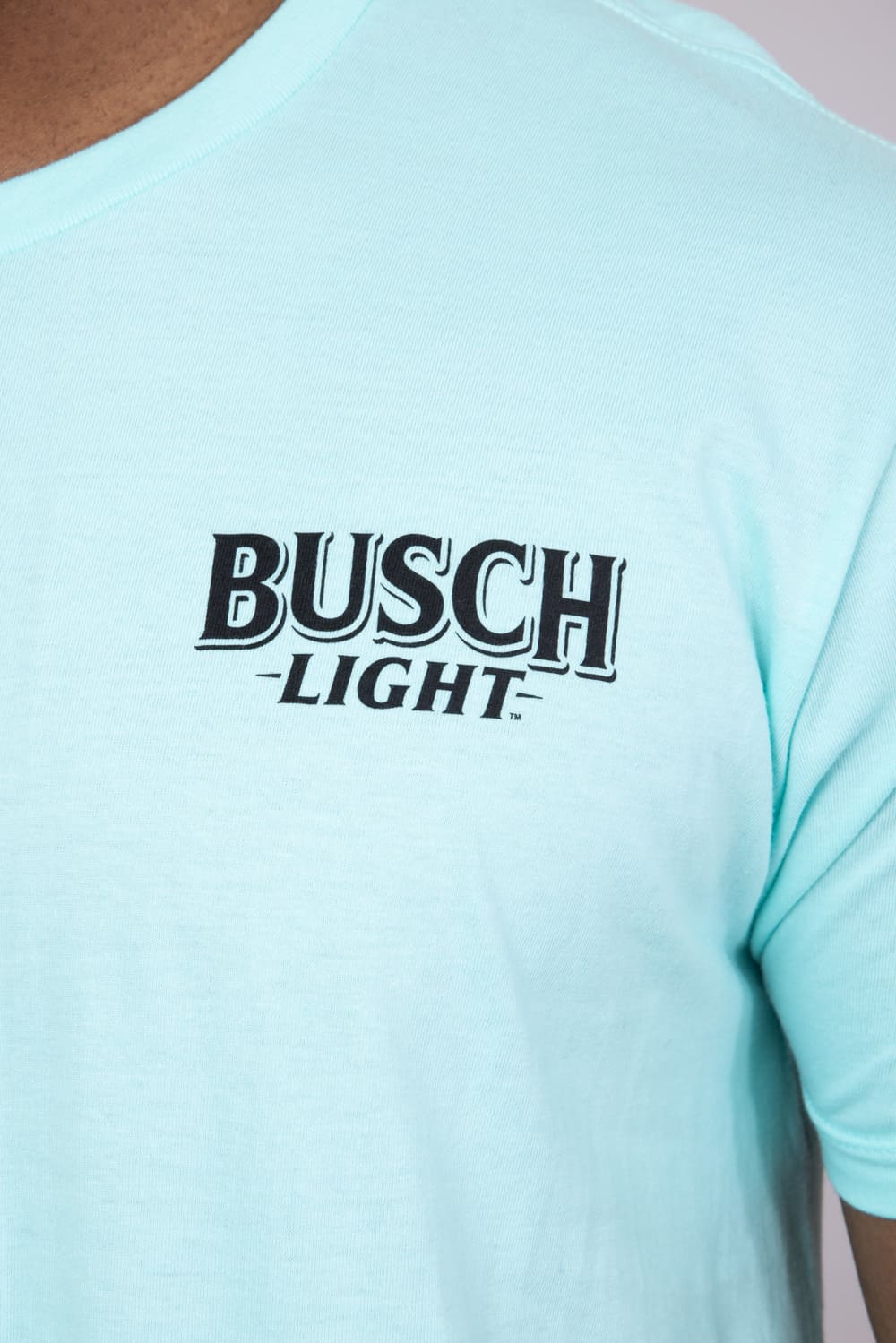 Busch Light Dog Cooler T-Shirt for Men in Teal Blue
