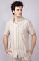 Union Valencia Seersucker Button Up Shirt for Men in Cream