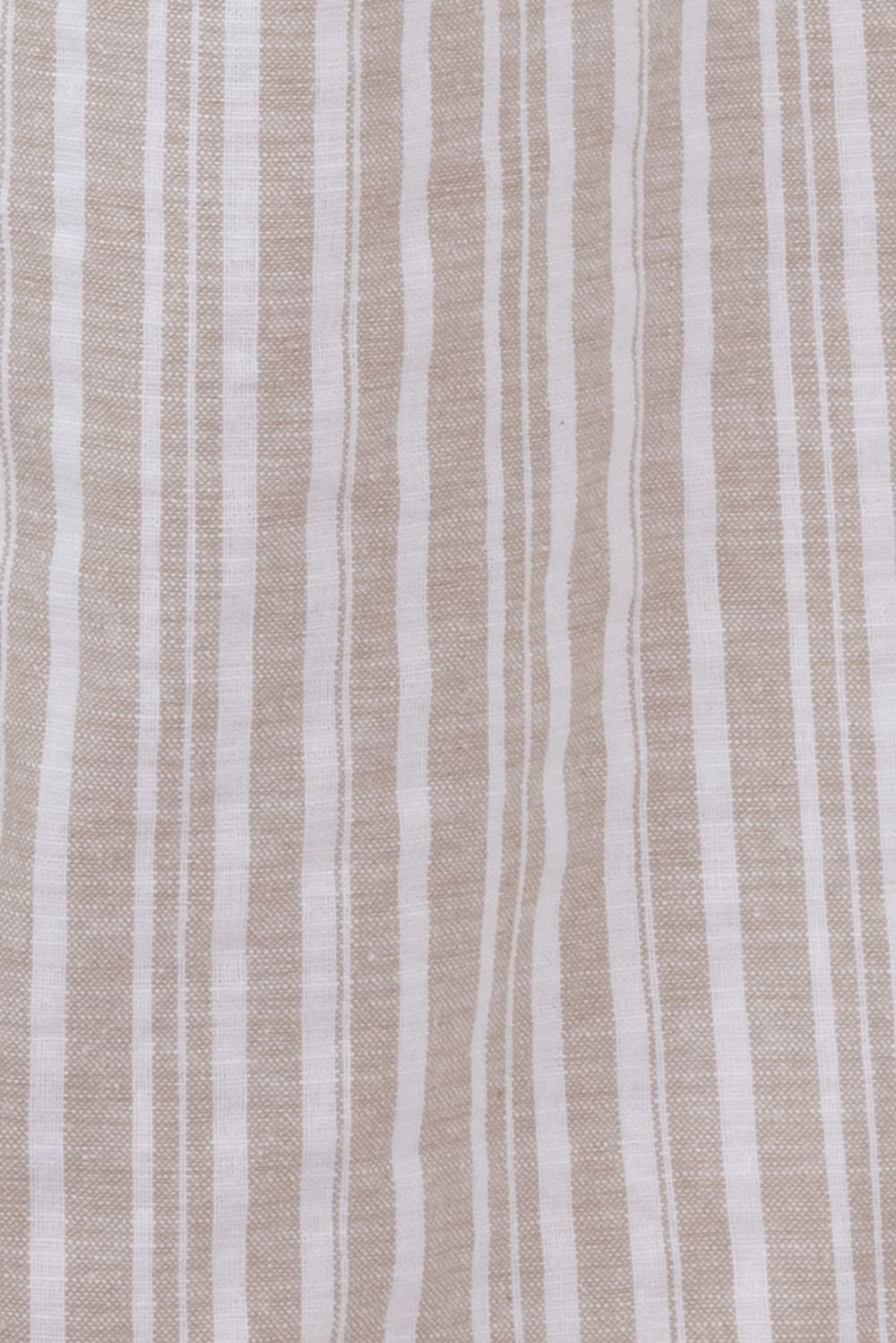 Smocked Waist Linen Wide Pants for Women in Taupe