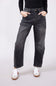 Mica Super High-Rise Barrel-Leg Jeans for Women in Black Eel
