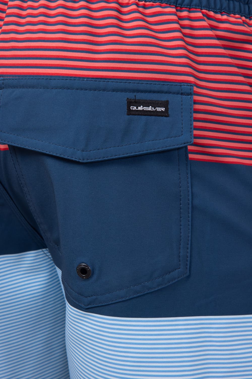 Quiksilver Surfsilk Tijuana Striped Volley 7” Shorts for Men in Navy