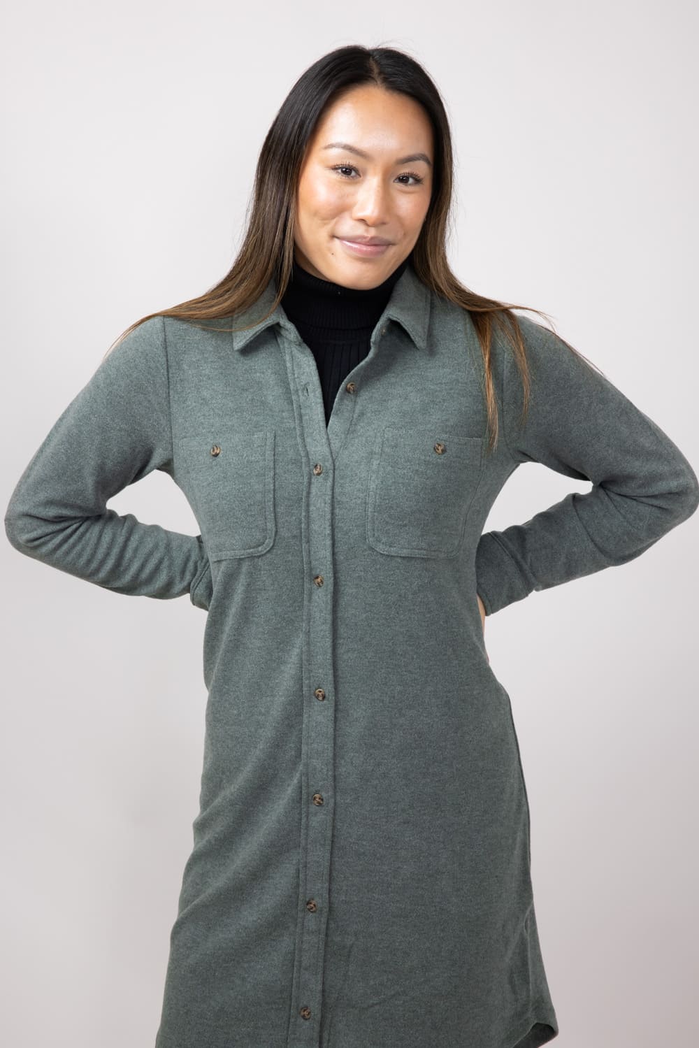 Thread & Supply Leslie Dress for Women in Heather Foliage