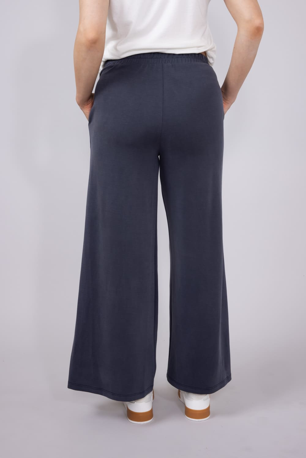 Wide Leg Lounge Pants for Women in Graphite