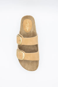 Simply Southern Platform Large Buckle Sandals for Women in Copper