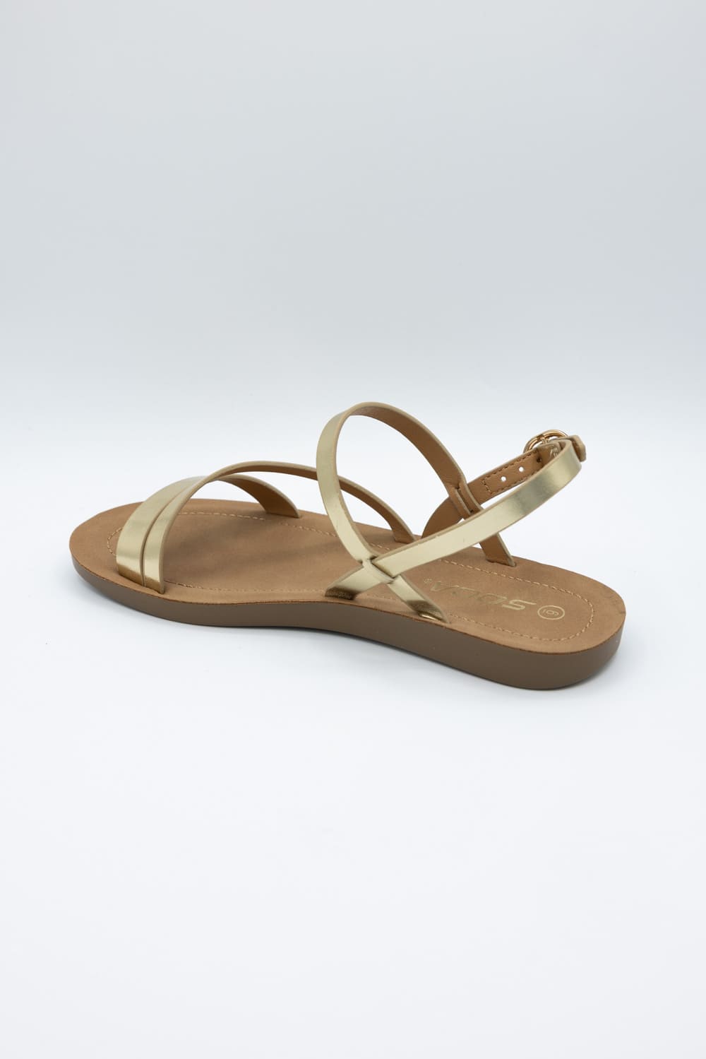 Soda Enfold Sandals for Women in Gold