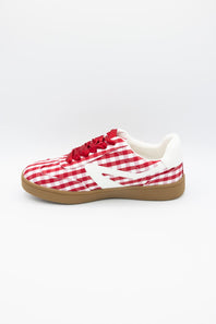 Dolce Vita Voyage Sneakers for Women in Red Gingham | VOYAGE-REDGINGHAM