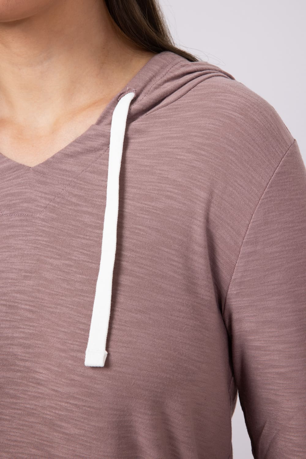 Free Fly Bamboo Lightweight Slub Hoodie for Women in Fig Purple