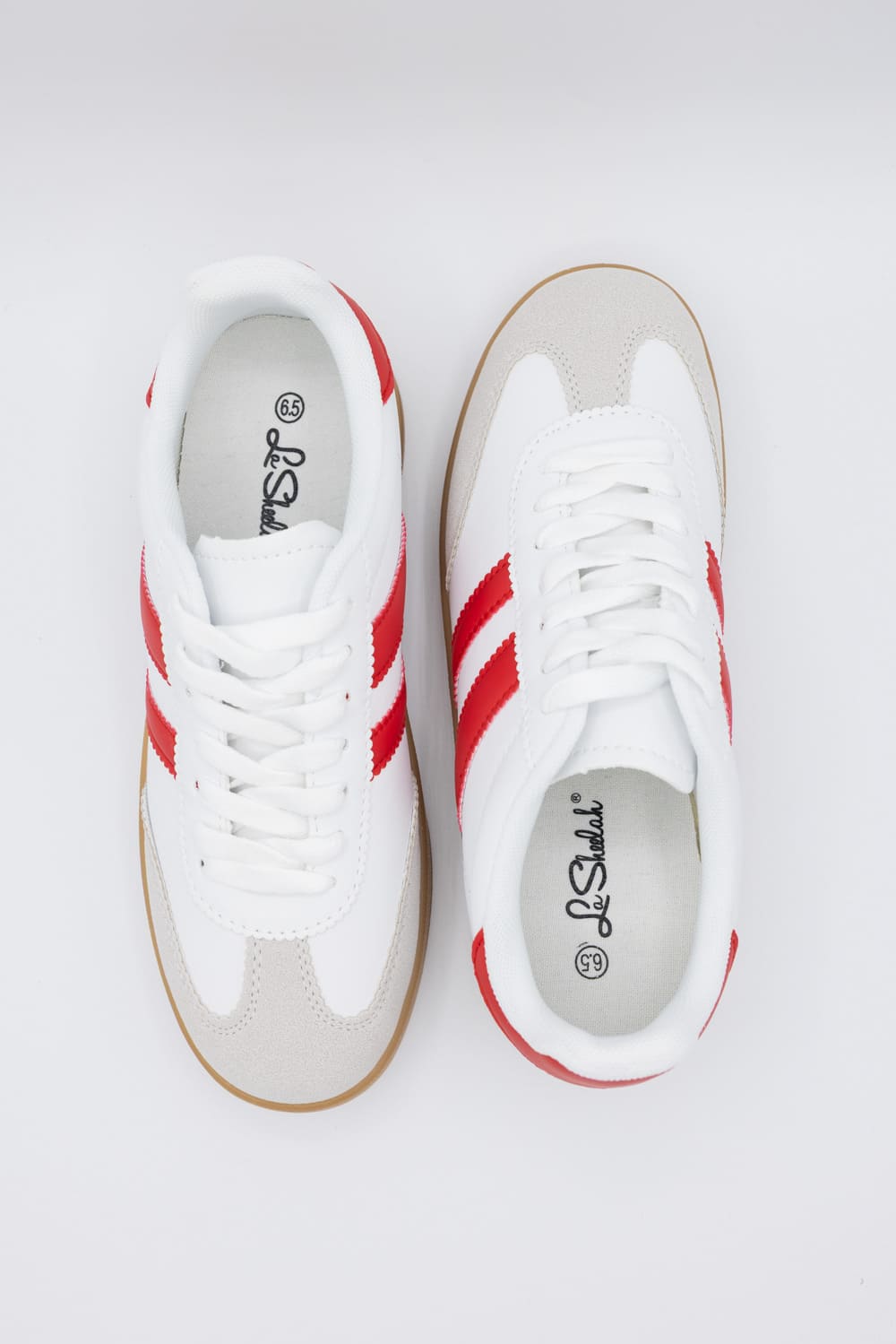 Deer Sneakers for Women in Red/White