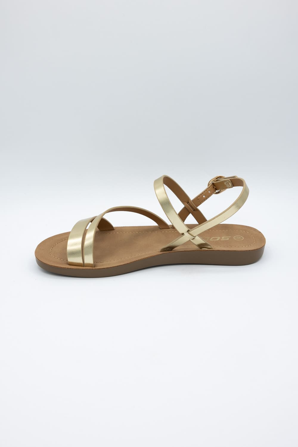 Soda Enfold Sandals for Women in Gold