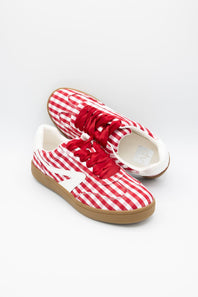 Dolce Vita Voyage Sneakers for Women in Red Gingham | VOYAGE-REDGINGHAM