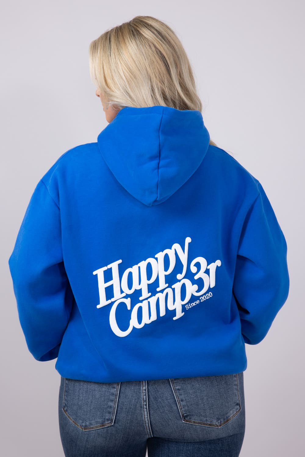 Happy Camp3r Puff Series Hoodie for Women in Royal Blue