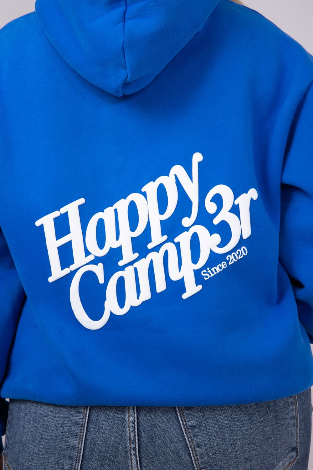Happy Camp3r Puff Series Hoodie for Women in Royal Blue