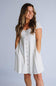 Linen Flare Button Detail Dress for Women in Oatmeal