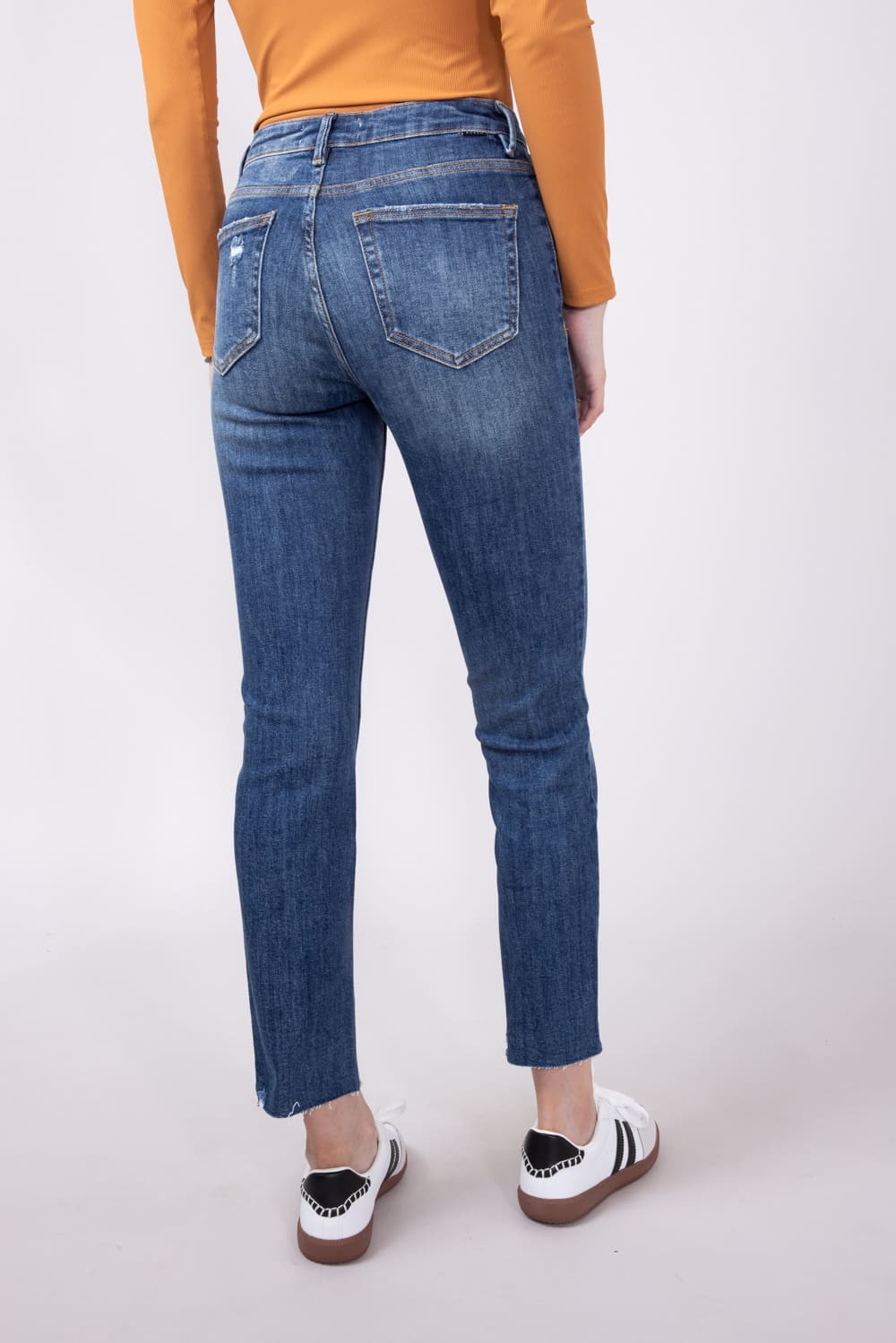 Risen High-Rise Skinny Jeans for Women