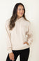 1897 Active Wisconsin Embroidered Hoodie for Women in Cream
