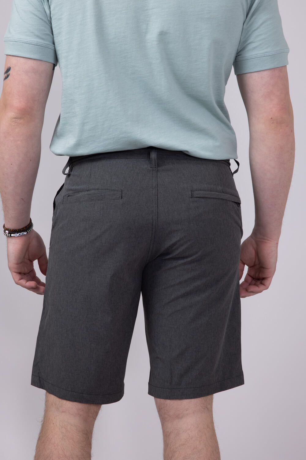 1897 Original Heather Hybrid Shorts for Men in Charcoal