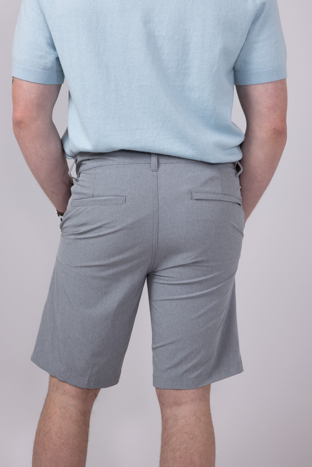 1897 Original Heather Hybrid Shorts for Men in Grey