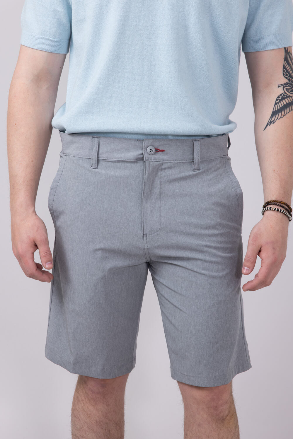 1897 Original Heather Hybrid Shorts for Men in Grey