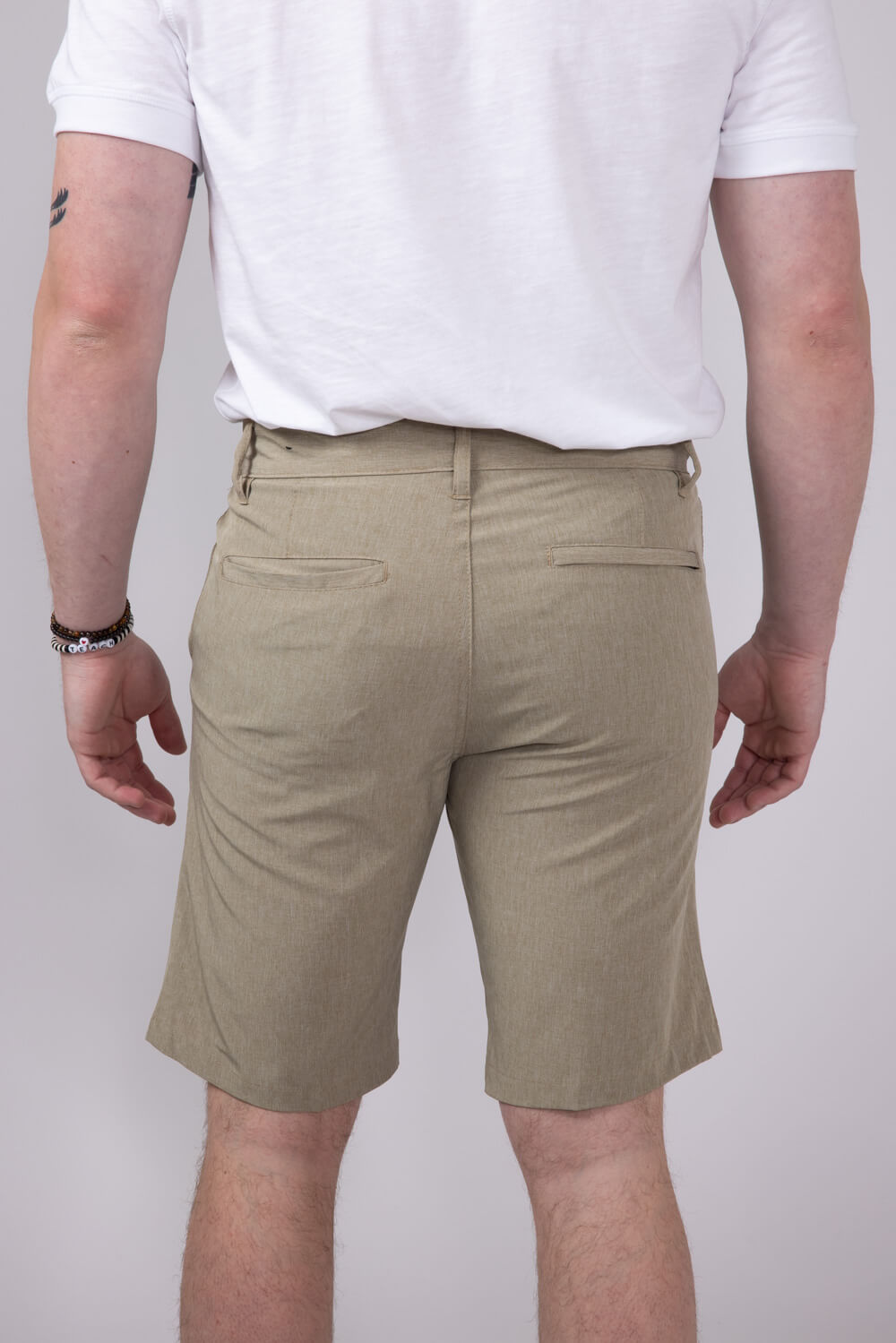 1897 Original Heather Hybrid Shorts for Men in Khaki
