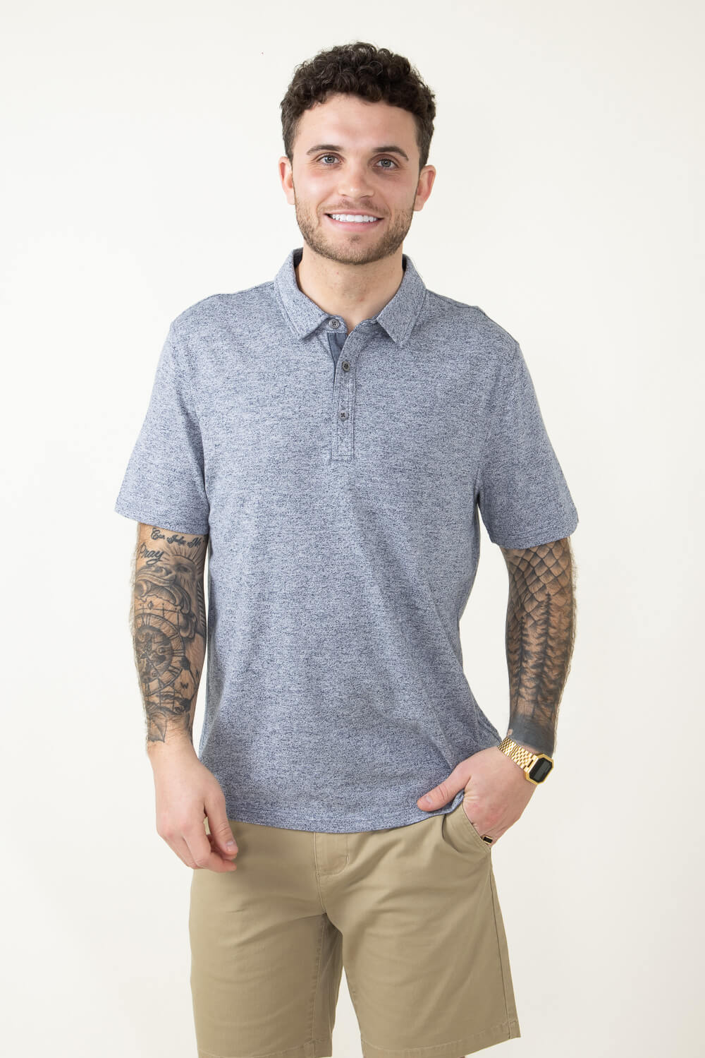 1897 Original Jersey Polo Shirt for Men in Blue