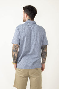 1897 Original Jersey Polo Shirt for Men in Blue