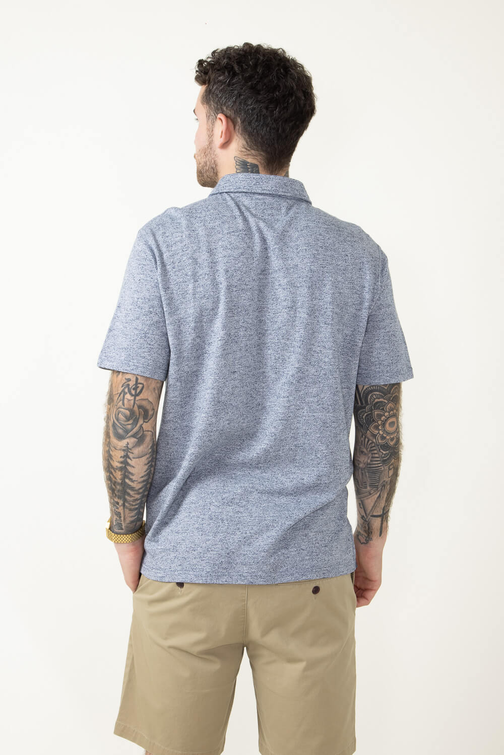 1897 Original Jersey Polo Shirt for Men in Blue