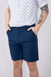 1897 Legends 9” Hydro Flat Front Shorts for Men in Navy 