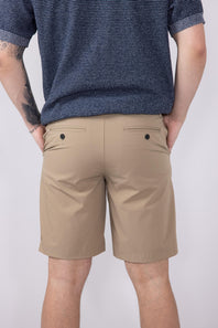 1897 Legends 9” Hydro Flat Front Shorts for Men in New Khaki 