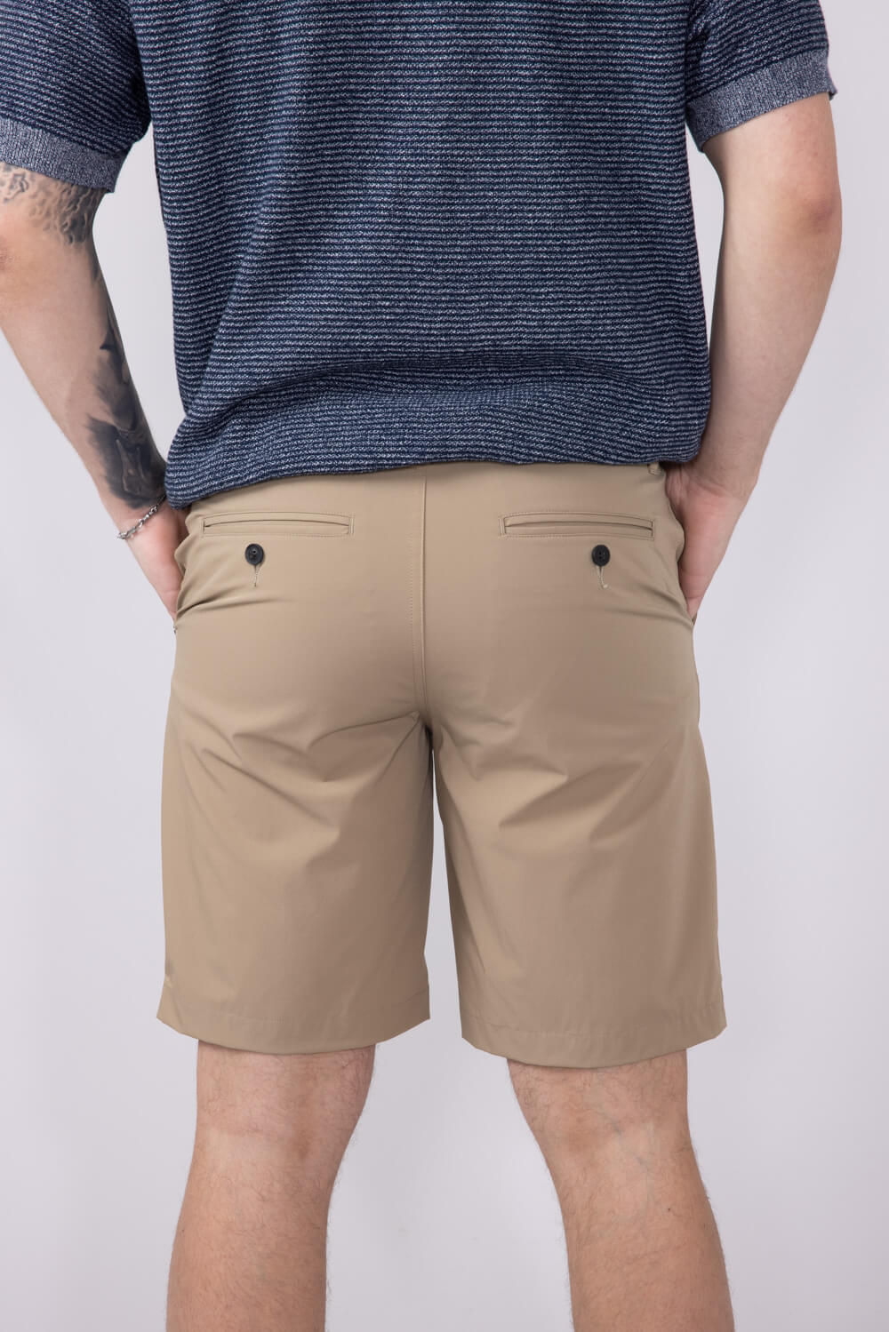 1897 Legends 9” Hydro Flat Front Shorts for Men in New Khaki 