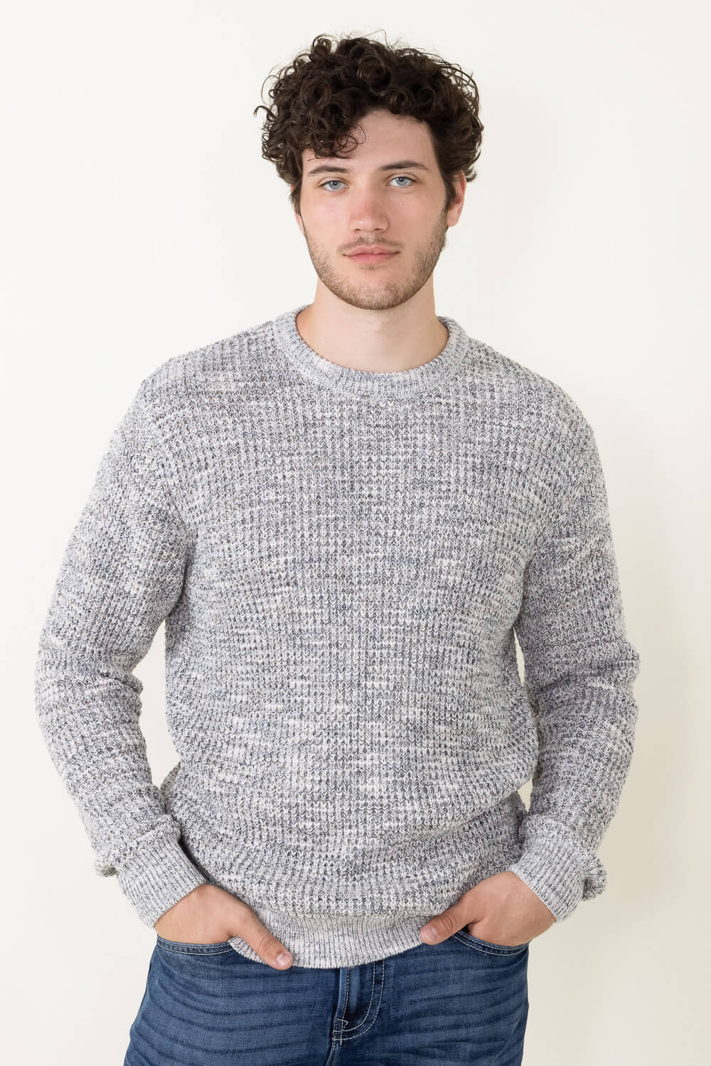 1897 Original Crewneck Sweater for Men in Cream Combo