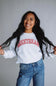 1897 Active Sweetheart Sweatshirt for Women in White