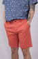 1897 Legends 9” Heavy Washed Twill Flat Front Shorts for Men in Red 