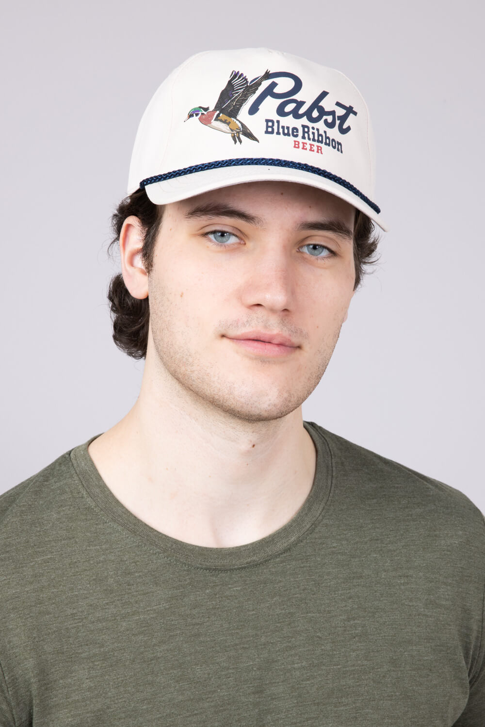 American Needle Pabst Duck Canvas Hat for Men in Ivory