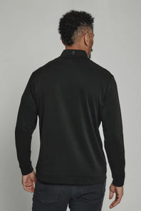 7Diamonds REV Quarter-Zip Pullover for Men in Black