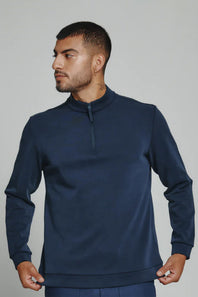 7Diamonds REV Quarter Zip Pullover for Men in Navy