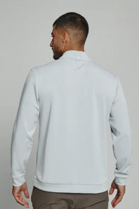 7Diamonds REV Quarter Zip Pullover for Men in Platinum