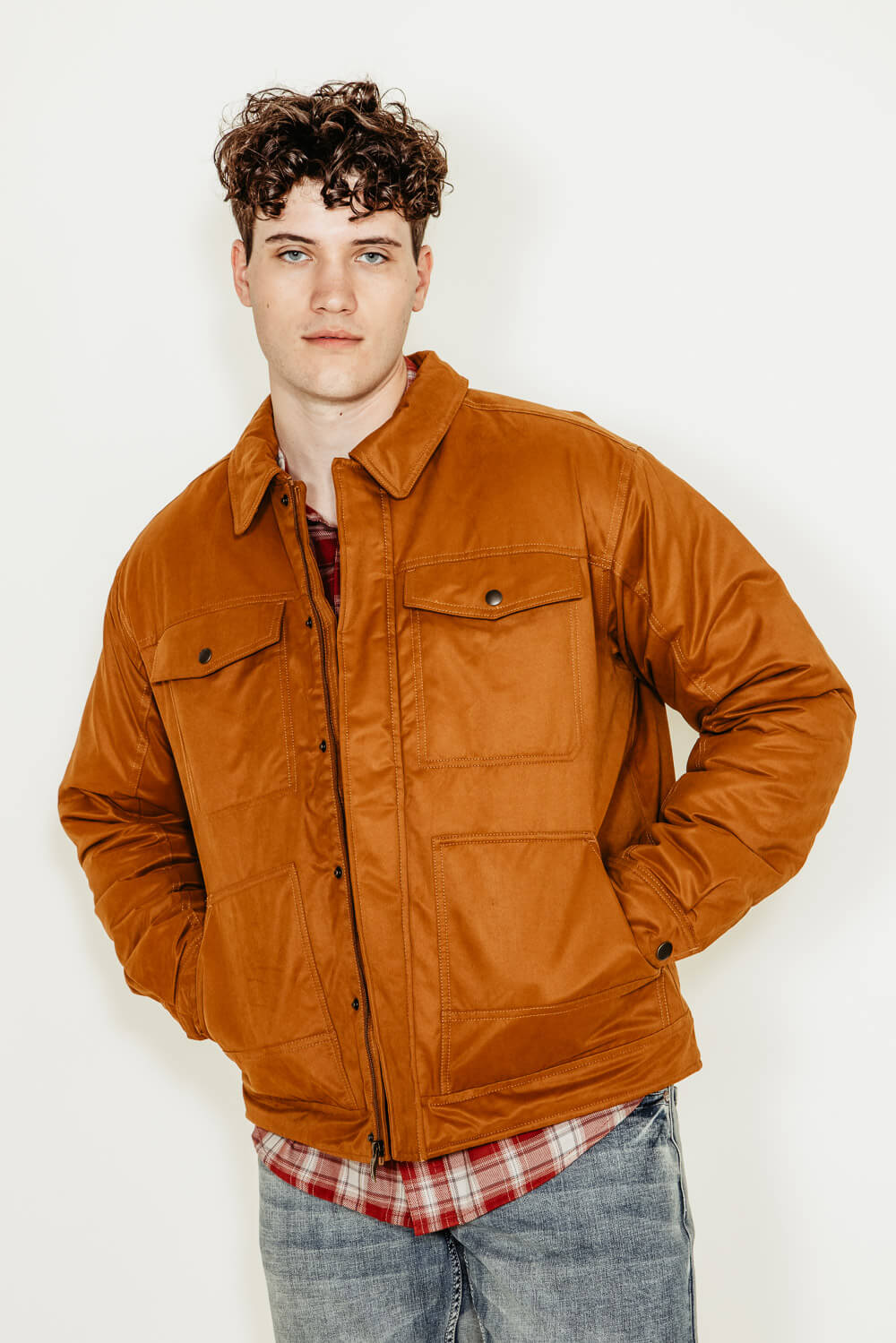 Ariat Grizzly Canvas Jacket for Men in Brown