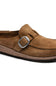 Birkenstock Buckley Suede Moccasin for Women in Tea/Natural Brown