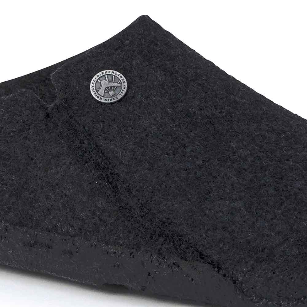 Birkenstock Zermatt Wool Felt Shearling Slippers for Men in Anthracite