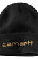 Carhartt Knit Cuff Logo Beanie in Black  