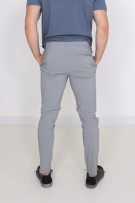 Copper & Oak Elastic File Tech Jogger Pants for Men in Griffin Light Grey